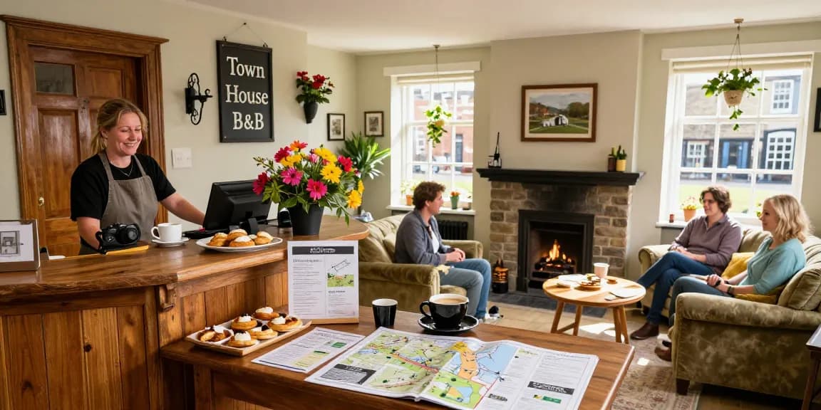Welcoming atmosphere at Town House B&B, the best place for where to stay in Skipton.