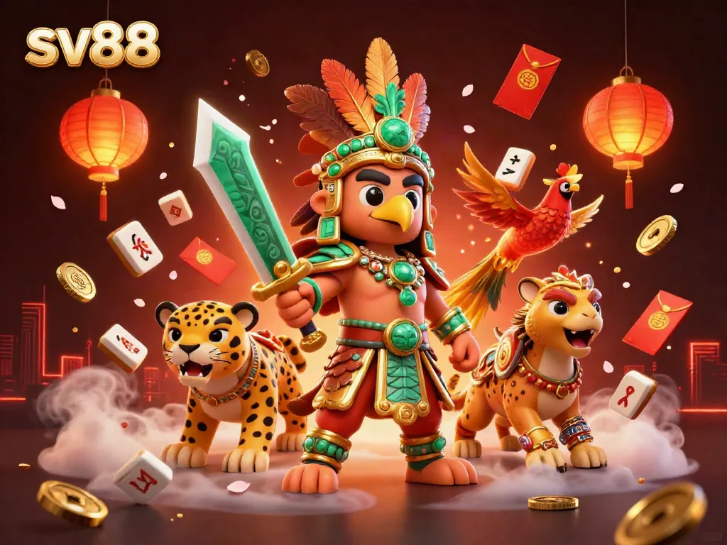 Experience thrilling gameplay at sv88 with lively characters, festive elements, and exciting casino themes.