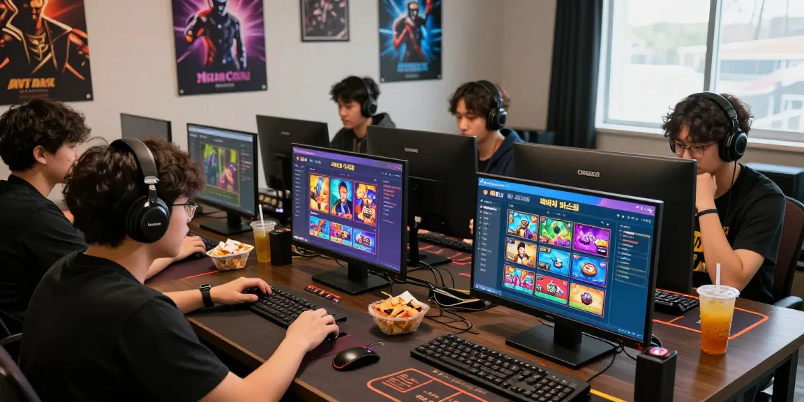 Players engaging with the 토토사이트 검증 먹튀스팟 platform in a lively gaming environment.