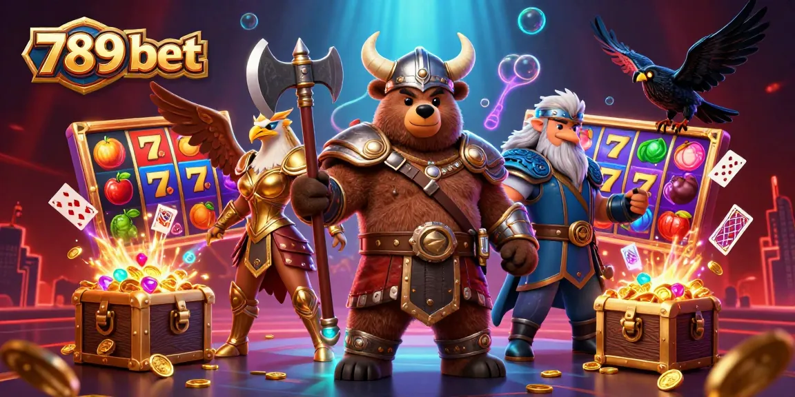 Experience thrilling gaming action with 789 bet in a vibrant 3D casino scene filled with lively characters and dynamic elements.