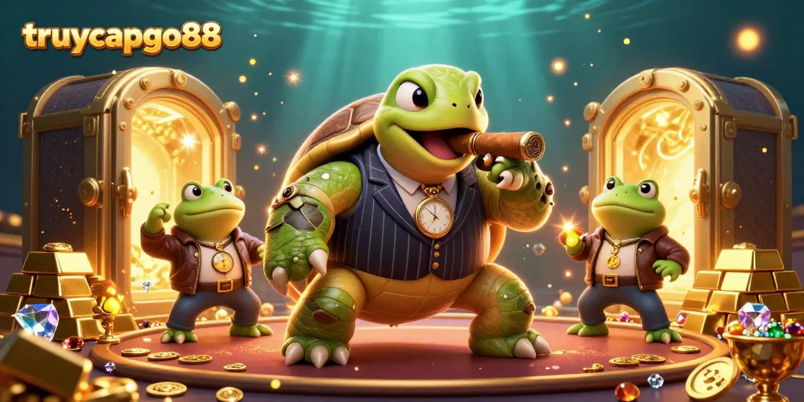 Experience the thrilling action of truycapgo88 with our vibrant casino scene featuring unique characters.